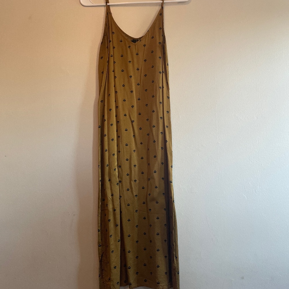 Spaghetti strap satin dress